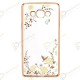 Secret Garden Plating Build Diamond Rose Flowers Butterfly Case Ultrathin Soft TPU Gold Frame Yellow Flower Phone Case for Samsung