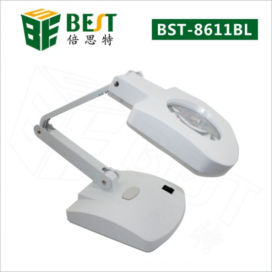 BST-8611BL LED magnifying table lamp