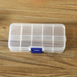 10 Lattices Transparent plastic storage box 10 Lattices Transparent plastic storage box