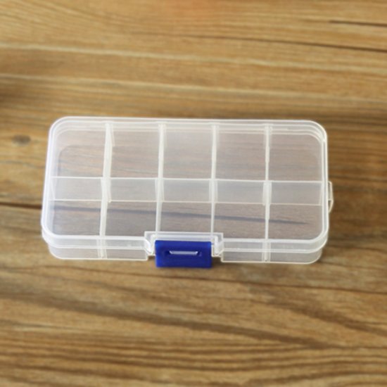 10 Lattices Transparent plastic storage box