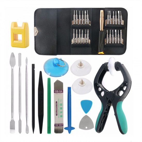 PartsFixit 38 in 1 Mobile Phone Screen Opening Pliers Repair Tools Kit Screwdriver Pry Disassemble Tool Set for iPhone Samsung Sony