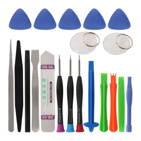 PartsFixit 20 in 1 Mobile Phone Repair Tools Kit Spudger Pry Opening Tool Screwdriver Set for iPhone iPad Samsung Cell Phone Hand Tools Set