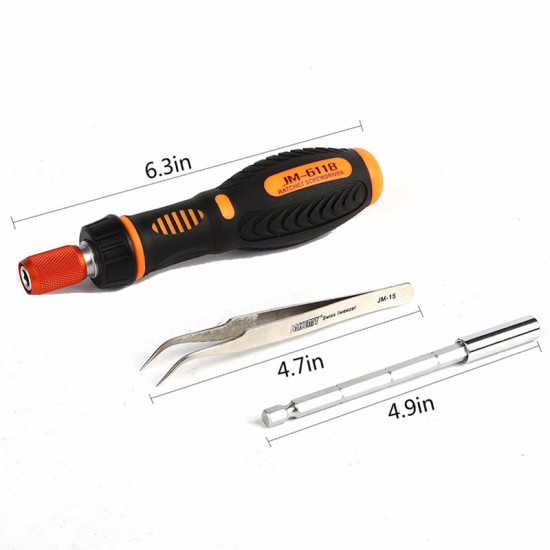 JAKEMY JM-6118 33 in 1 Multi-function Precision Screwdriver Set Hand Tools Repair Tool Kit  Set For Cell Phone Laptop Tablet PC
