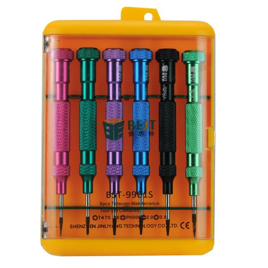 6 in 1 Telecom Screwdriver Set Best BST-9901S