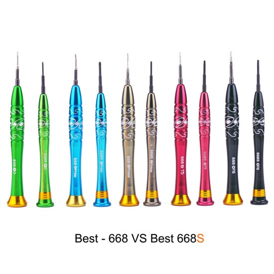 BEST 668 T6 Black Aluminium Screwdriver