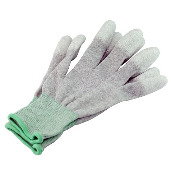 Antistatic Carbon Fiber Gloves /PU Coated Gloves for Repair