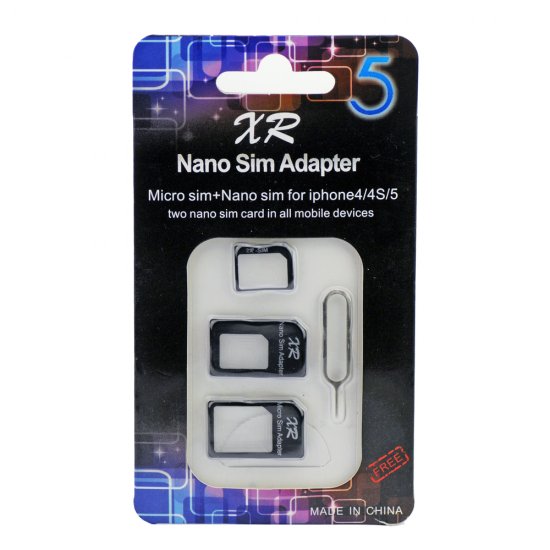 Nano SIM Adapter Black XR