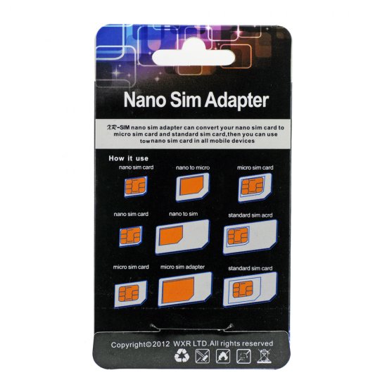 Nano SIM Adapter Black XR