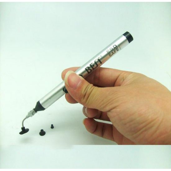Silver Vacuum Suction Pen BST-939 for picking up IC small electronic components