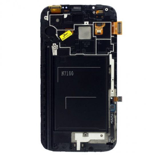 LCD Screen Digitizer Assembly with Frame for Samsung Galaxy Note 2 N7100 -White