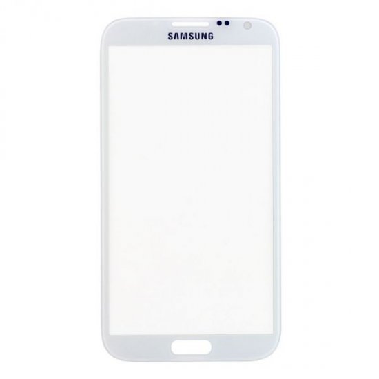 For Samsung Galaxy Note 2 N7100 Front Glass Lens White