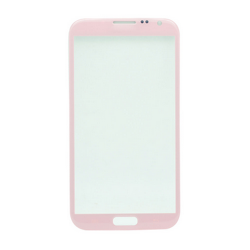 For Samsung Galaxy Note 2 N7100 Front Glass Lens Pink