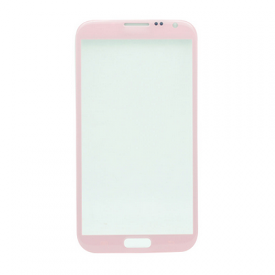 For Samsung Galaxy Note 2 N7100 Front Glass Lens Pink