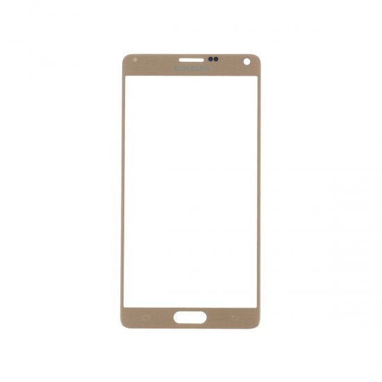 For Samsung Galaxy Note 4 Front Glass Lens Gold