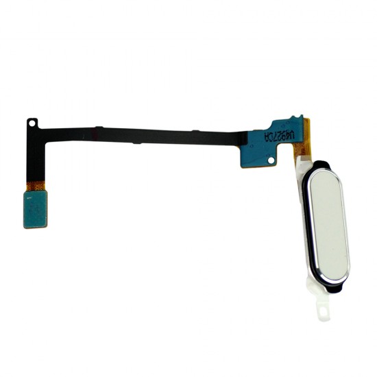 For Samsung Galaxy Note 4 Home Button with Flex Cable Ribbon White