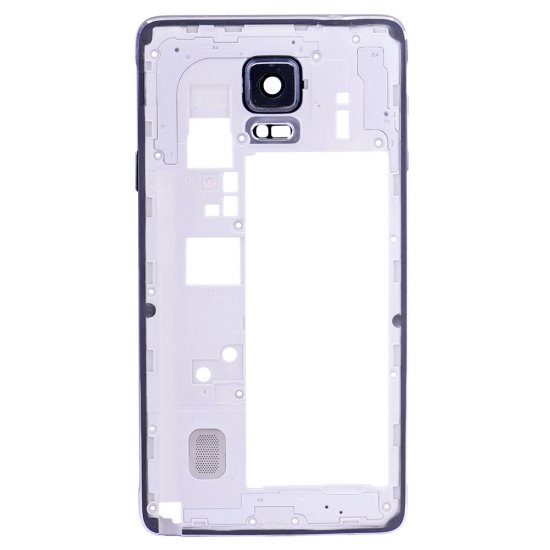 Rear Housing Frame with Small Parts for Samsung Galaxy Note 4/N910F Black