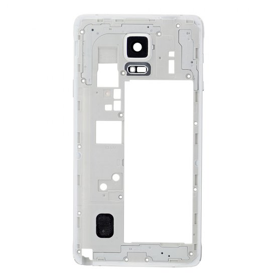 Rear Housing Frame with Small Parts for Samsung Galaxy Note 4/N910F White
