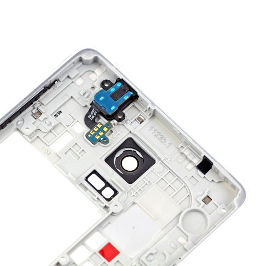Rear Housing Frame with Small Parts for Samsung Galaxy Note 4/N910F White