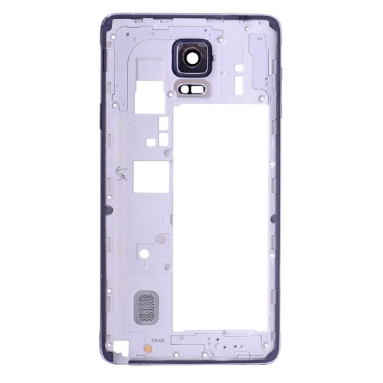 Rear Housing Frame with Small Parts for Samsung Galaxy Note 4/N910V Black