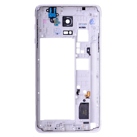Rear Housing Frame with Small Parts for Samsung Galaxy Note 4/N910V White