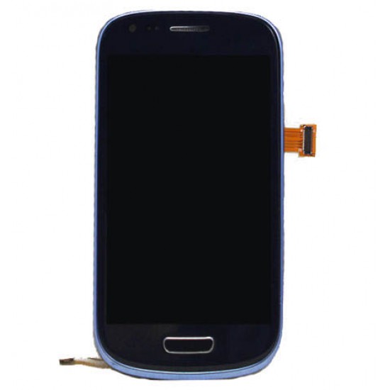 Blue LCD touch screen digitizer Assembly With Frame For Samsung Galaxy S3 Mini i8190