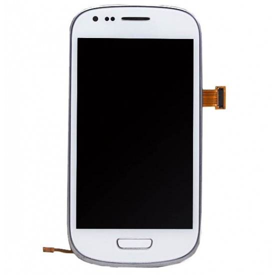 White LCD touch screen digitizer Assembly With Frame For Samsung Galaxy S3 Mini i8190