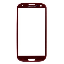 For Samsung Galaxy S3 i9300 Front Glass Lens Red