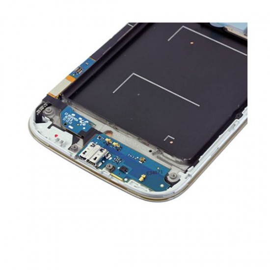 LCD Screen Digitizer Assembly with Front Frame for Samsung Galaxy S4 i9500 Black