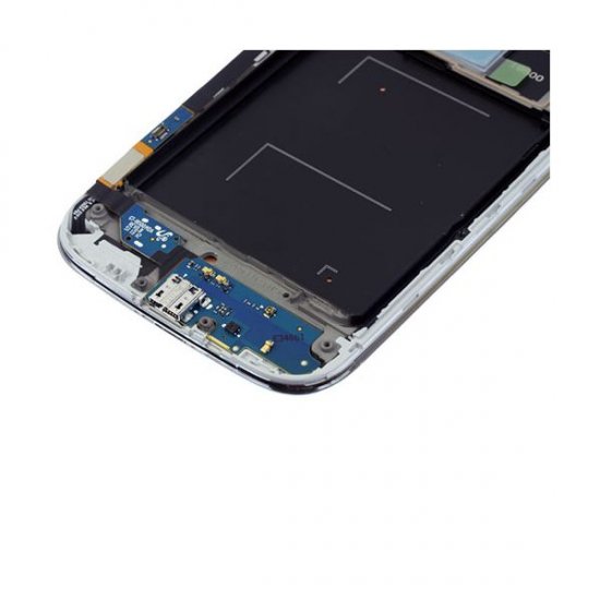 LCD Screen Digitizer Assembly with Front Frame for Samsung Galaxy S4 i9500 White