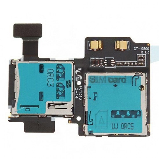 Original SIM Card and Memory Card Reader Contact for Samsung S4 i9500/i9505