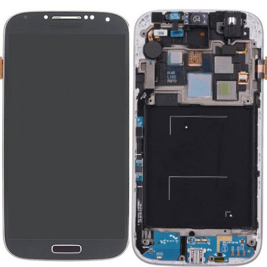 Original LCD (High Copy Glass) Screen Digitizer Assembly With Frame For Samsung Galaxy S4 i545 L720 R970 Black
