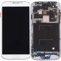 Original LCD (High Copy Glass) Assembly With Frame For Samsung Galaxy S4 i337 M919 White