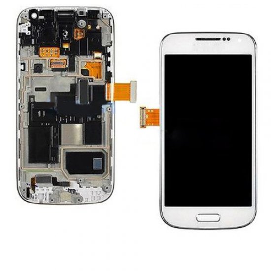 White LCD Touch Screen Digitizer Assembly With Frame for Samsung Galaxy S4 Mini i9190/i9195/i9195T