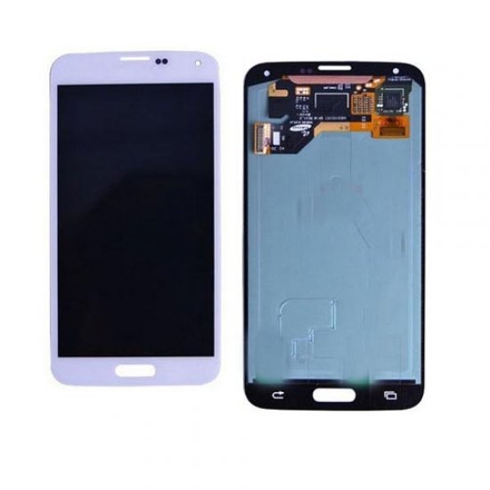 Original Refurbished White LCD Screen Digitizer Assembly for Samsung Galaxy S5 G900  All Versions