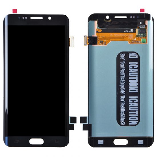 LCD with Digitizer Assembly for Samsung Galaxy S6 Edge+ Refurbished Black