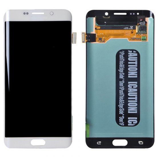 LCD with Digitizer Assembly for Samsung Galaxy S6 Edge+ Refurbished White