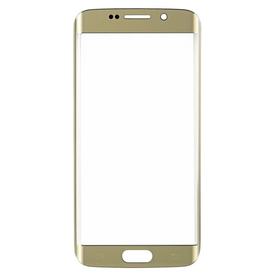 Original for Samsung Galaxy S6 Edge Front Glass Lens Gold