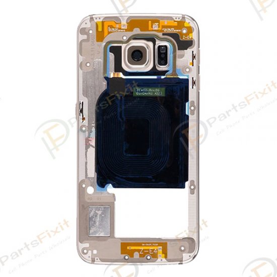 Rear Housing for Samsung Galaxy S6 Edge Gold Original