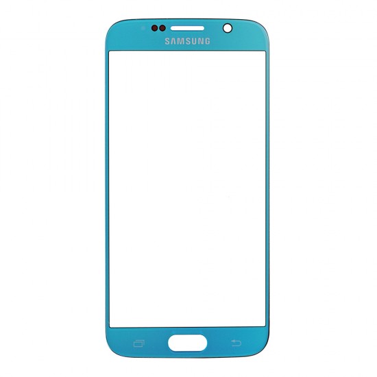 Original for Samsung Galaxy S6 Front Glass Lens Sky Blue