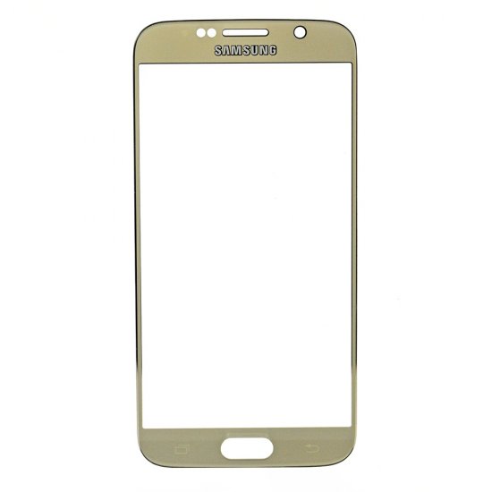For Samsung Galaxy S6 Front Glass Lens Gold High Copy AA