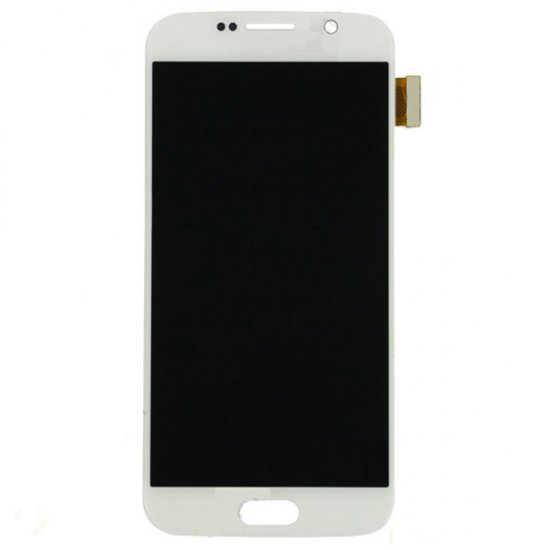LCD with Digitizer Assembly for Samsung Galaxy S6 White Original Refurbished