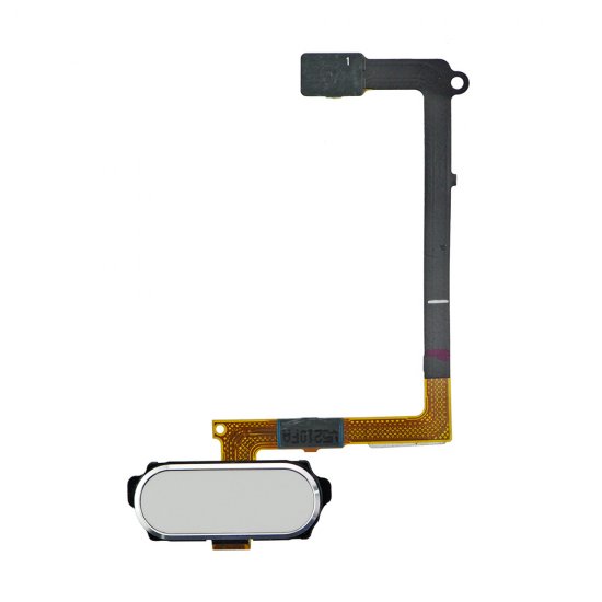 For Samsung Galaxy S6 Home Button with Flex Cable White