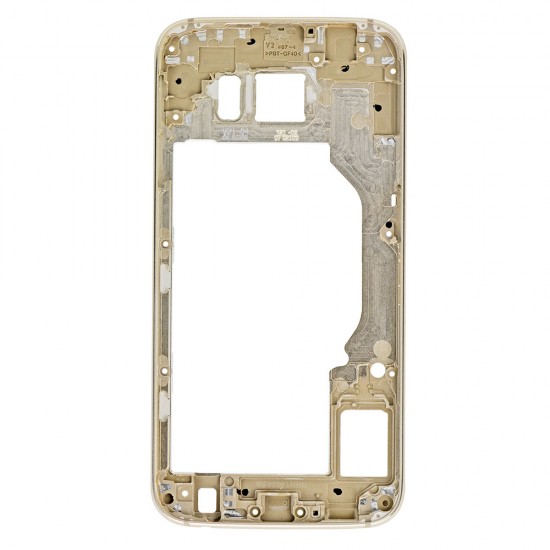 For Samsung Galaxy S6 Rear Housing Frame Gold