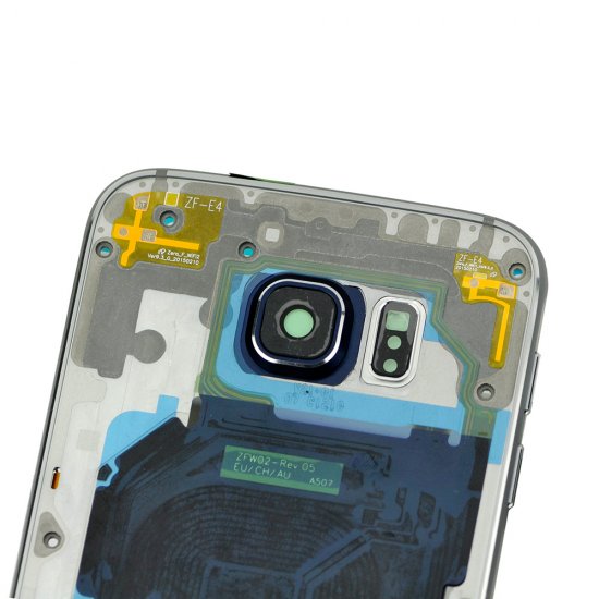 Rear Housing Frame with Small Parts for Samsung Galaxy S6/G920F Silver Original