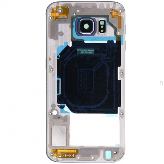 Rear Housing Frame with Small Parts for Samsung Galaxy S6/G920F Grey Original