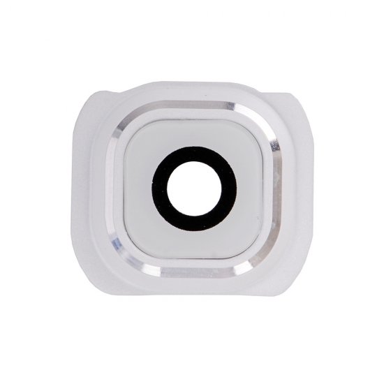Camera Lens and Bezel for Samsung Galaxy S6 White