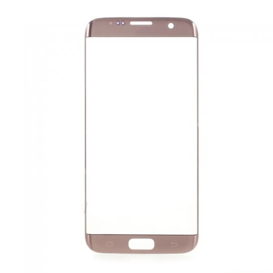 Front Glass Lens for Samsung Galaxy S7 Edge Pink OEM