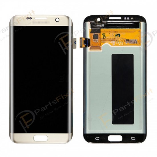 LCD and Digitizer Assembly for Samsung Galaxy S7 Edge Gold
