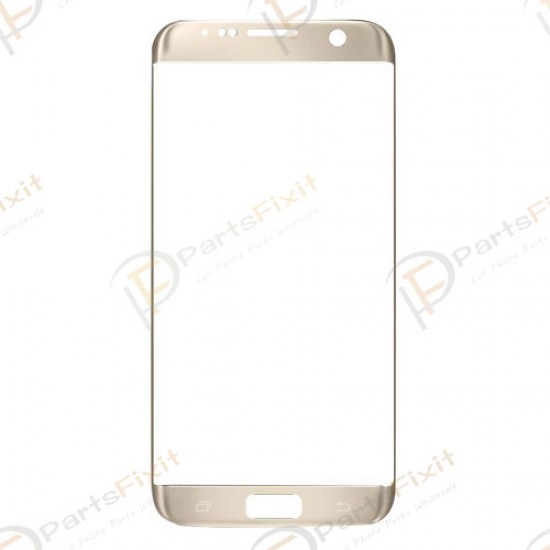 Front Glass Lens for Samsung Galaxy S7 Edge Gold OEM