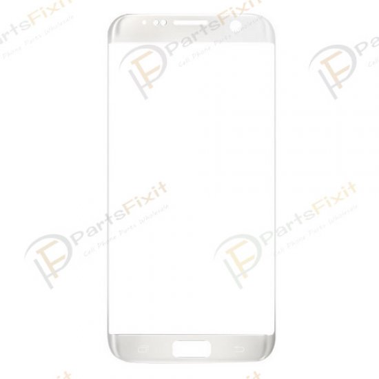 Front Glass Lens for Samsung Galaxy S7 Edge Silver OEM